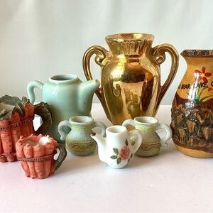 Vintage Assorted. Pitcher Vase Lot